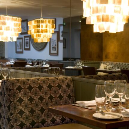 Private dining restaurants with event space for groups, weddings and parties in Bexley Ferrari's Mediterranean Italian food, set menu.