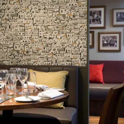 Private dining restaurants with event space for groups, weddings and parties in Bexley Ferrari's Mediterranean Italian food, set menu.